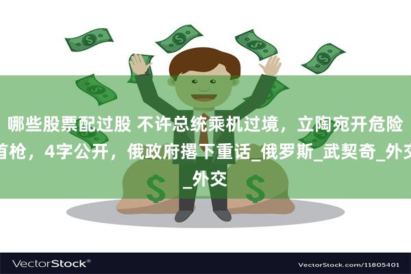 哪些股票配过股 不许总统乘机过境，立陶宛开危险首枪，4字公开，俄政府撂下重话_俄罗斯_武契奇_外交